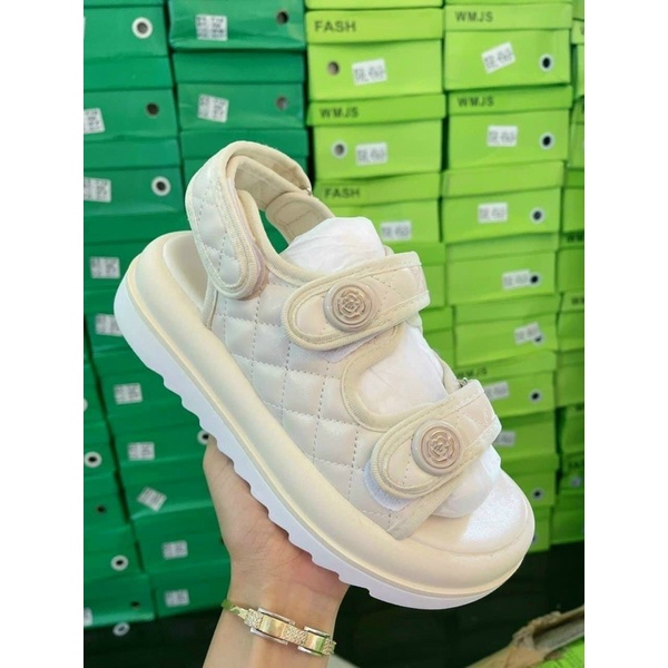 GIÀY SANDAL 2 QUAI DÁN ĐẾ BÁNH MÌ 5 PHÂN HÀNG QUẢNG CHÂU