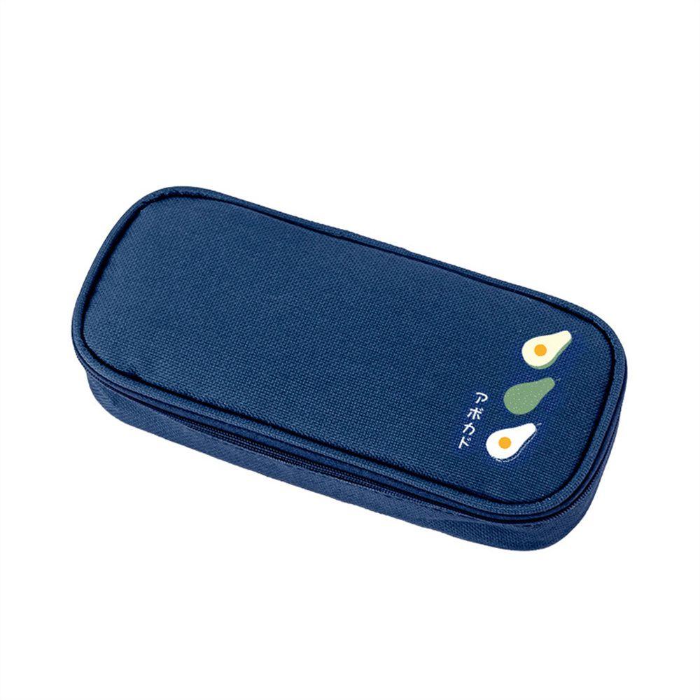 Túi Đựng Bút Bằng Vải Oxford Chống Nước Sức Chứa Lớn Đa Năng In Hình Trái Cây Đơn Giản Dành Cho Học