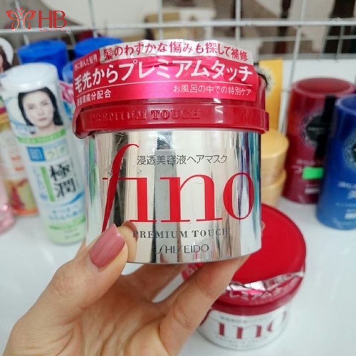 Kem ủ dưỡng tóc Fino Shiseido Premium Touch Nhật Bản cải thiện tóc hư tổn giúp tóc suôn mượt