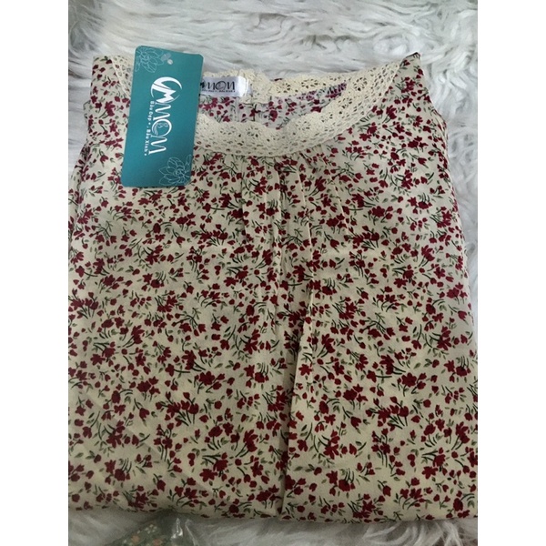 Váy bầu hoa nhíthiết kế sang chảnh☘️đầm bầu siêu xinh cổ ren tay ren,váy thu đôngtiểu thư bao xinh