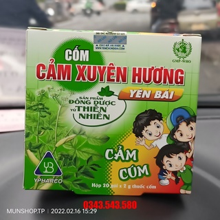 Cốm cảm xuyên hương yên bái hộp 20 gói