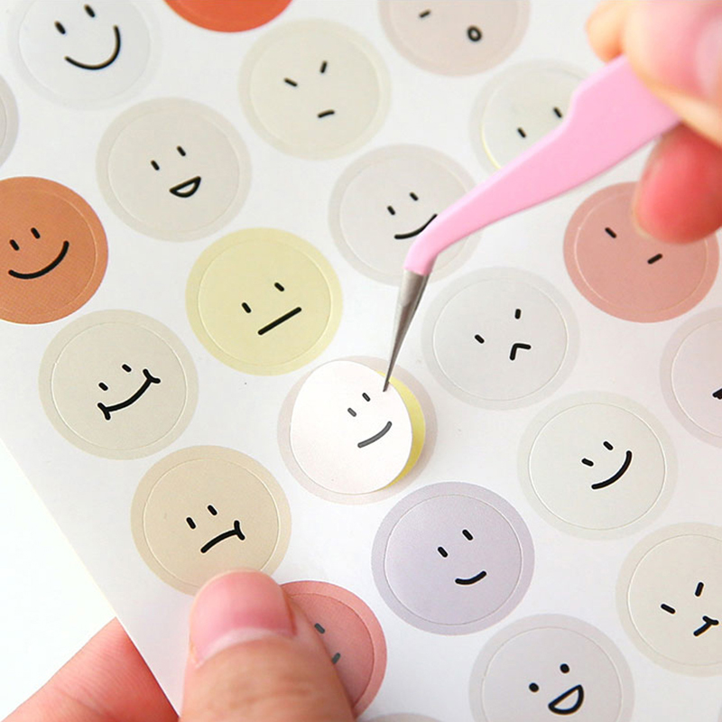 【HSU】Macaron Color Tweezers Tape Stickers Scrapbook Tools Bujo Accessories