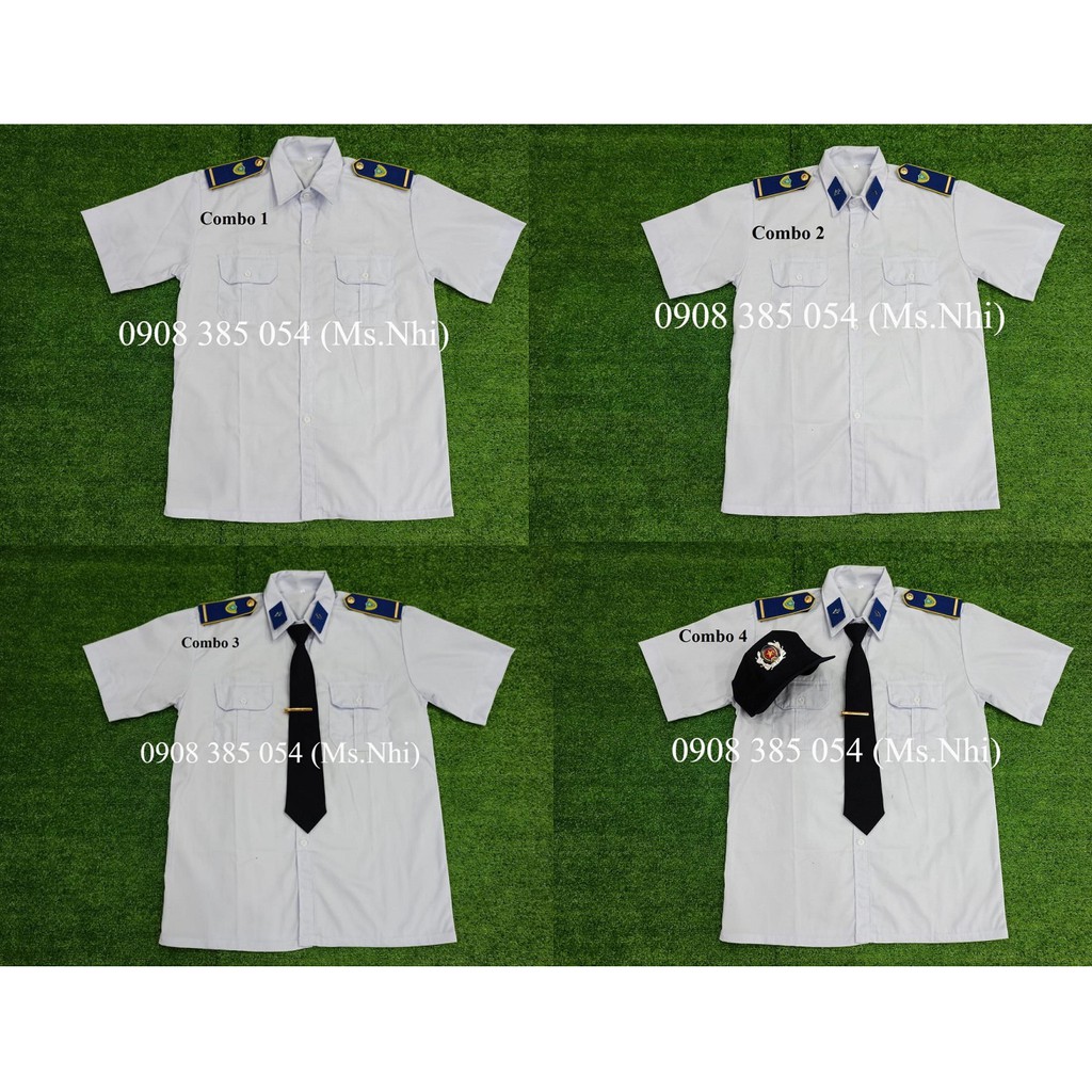 Combo Áo bảo vệ màu trắng đính kèm phụ kiện - Hình thật