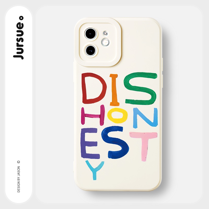 Ốp lưng JURSUE mềm chống sốc hình độc lạ đen Cho iPhone 14 13 12 11 Pro Max SE 2020 X XR XS 8 7 ip 6S 6 Plus Y2196