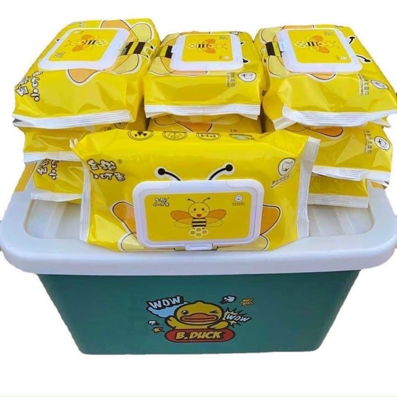 Khăn Giấy Ướt Con Vịt Vàng Loại 80 Tờ B.DUCK Hàng Nội Địa Trung Cao Cấp