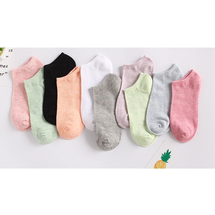 [❌RẺ VÔ ĐỊCH❌ ]Tất/Vớ Cotton Màu Trơn Thoáng Khí Thời Trang Hàng Xuất Nhiều Màu 88157 shop thời trang 7788