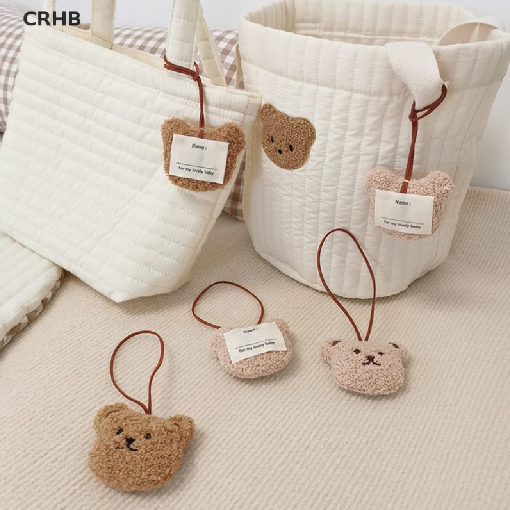 1 Móc Khóa Hình Đầu Gấu Nhồi Bông Xinh Xắn Mới