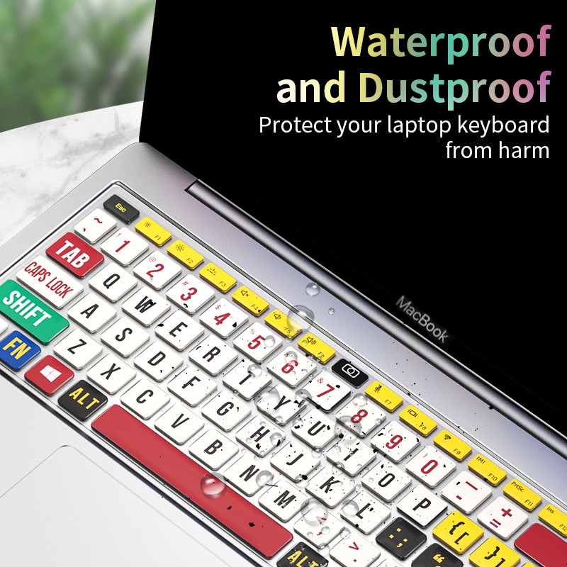 Miếng Dán Bảo Vệ Bàn Phím Chống Nước Chống Bẩn Cho Macbook Air Pro 13 15 16 Pro 13.3 Air 13.6 2022 M2 A2681 A2179 A2251 A1708