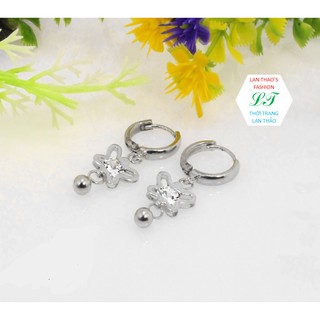 Hoa tai Inox bướm tòn ten siêu xinh