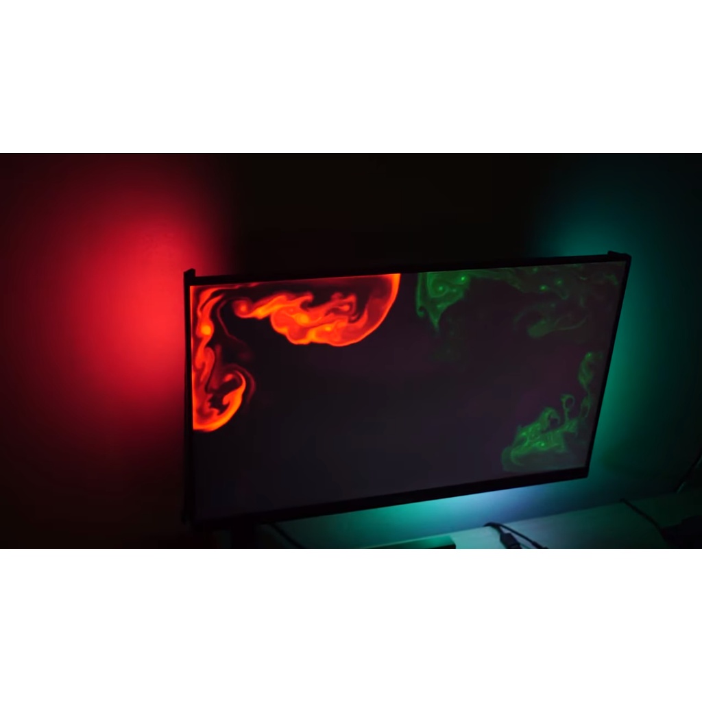 Bộ đèn Led dán màn hình chính hãng Ambino Basic - Màu sắc theo màn hình hiển thị - Điều khiển bằng phần mềm dành cho PC