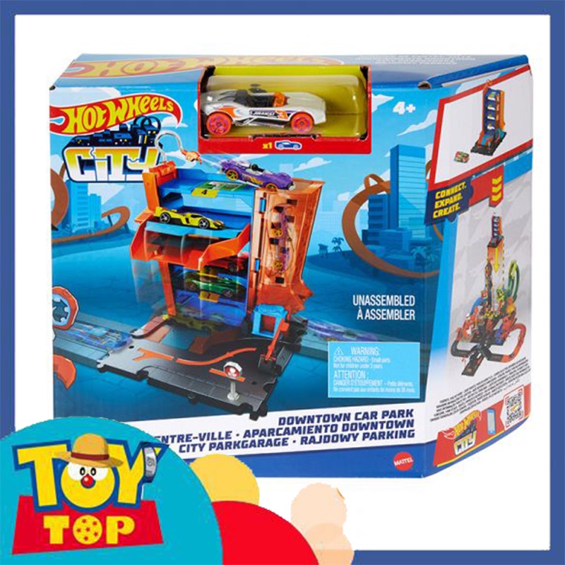 Đồ chơi xe ô tô hot wheels city - trạm trông giữ xe
