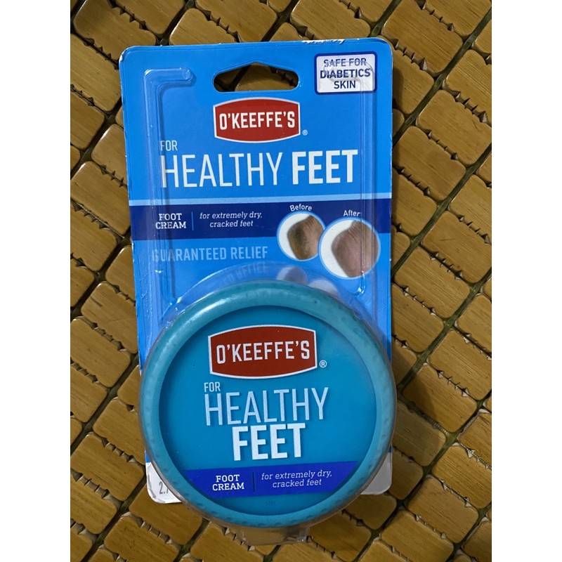 Kem bôi gót chân và tay O'keeffe's Healthy Foot Cream 91gr giảm da khô, chai sần, nứt nẻ -Mỹ.