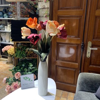 1 cành hoa TULIP TÀN cao 65cm,hoa giả nhân tạo, nhiều màu tuỳ chọn