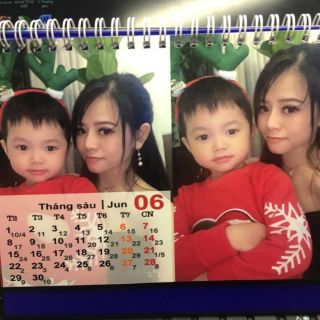 Lịch để bàn in hình theo yêu cầu