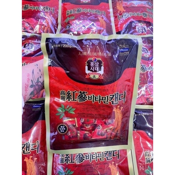 GIÁ SỐC: 1 GÓI KẸO HỒNG SÂM HÀN QUỐC ĐẶC BIỆT 200 GR, date 2021