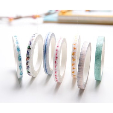 cuộn băng dính giấy hologram washi masking tape bullet journal