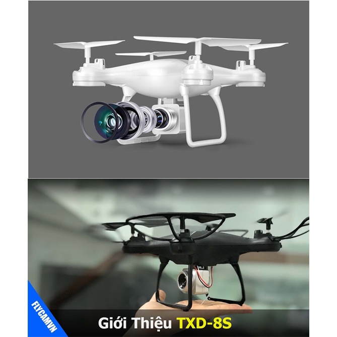 Máy Bay Điều Khiển Từ Xa Thông minh , Flycam TXD-8S quay video chụp ảnh 1081 trực tiếp từ điện thoại