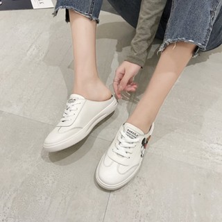 Giày Sục Thể Thao Nữ Chuột Mickey Basic Da Mềm Êm Fullbox