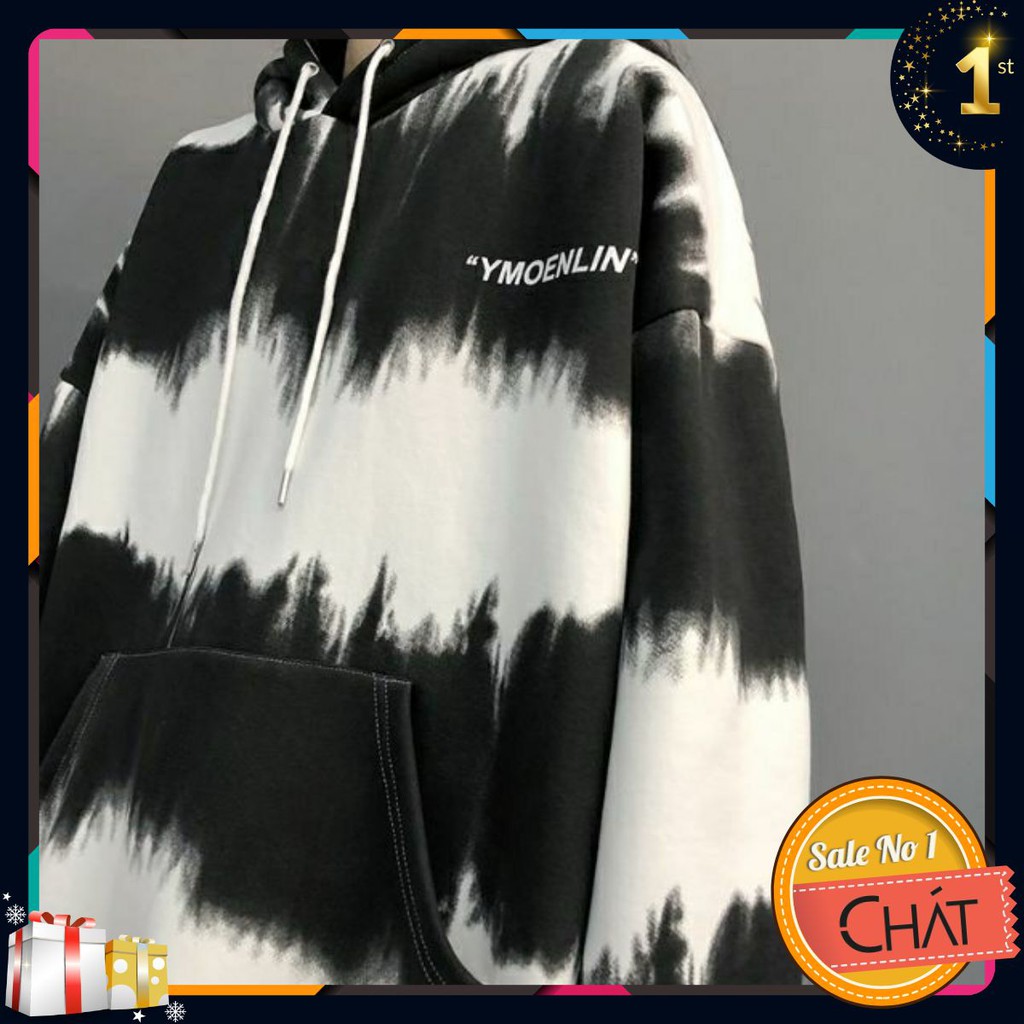 (ORDER) Áo hoodie ulzzang nam nữ loang bạc 🌈 FREESHIP 💚 Áo nỉ lót bông dáng rộng 💚 | BigBuy360 - bigbuy360.vn