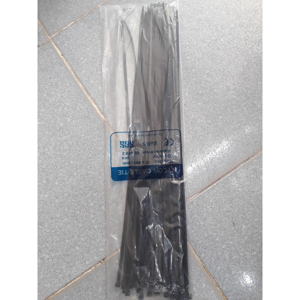 Dây rút 5T bản lớn 500mm màu trắng đen
