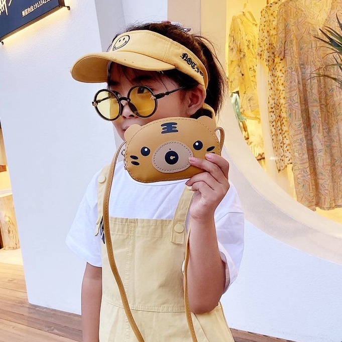 Túi đeo chéo LAKUDO họa tiết MÁY ẢNH ngộ nghĩnh dễ thương da PU cho bé gái TX16