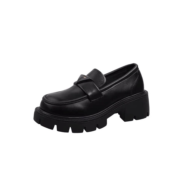 Giày loafer đế dày răng cưa prada phong cách ulzzang sinh viên nữ 2022