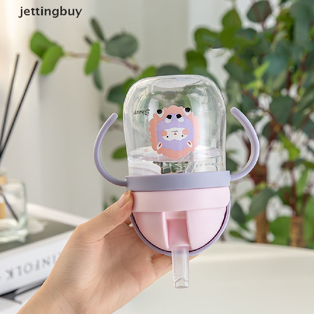 Bình uống nước JETTING có tay cầm và ống hút cho bé