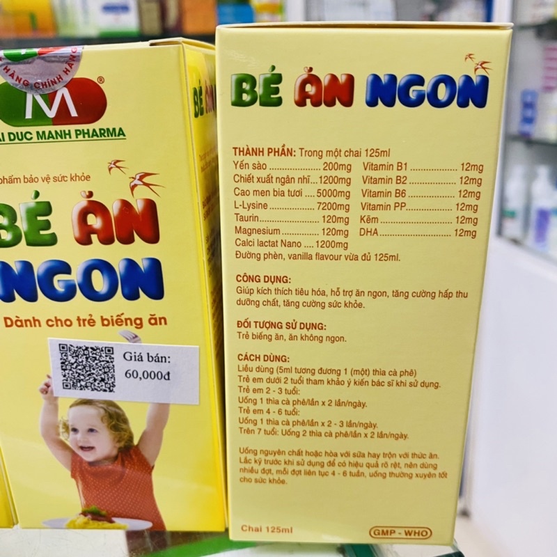 ✅ [Chính Hãng] Bé Ăn Ngon Đại Đức Mạnh ( Thực phẩm bảo vệ sức khoẻ ) dành cho bé biến ăn ( Chai 125ml)