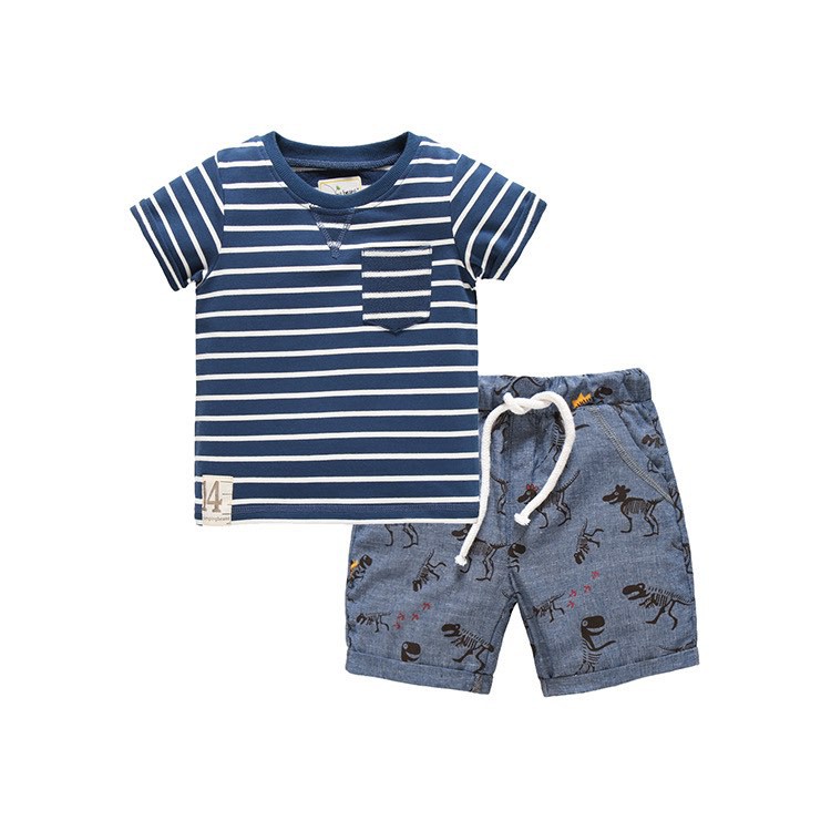 Set quần và áo bé trai cute baby boy clothes khủng long trẻ em siêu cute baby  baby boy clothes outf