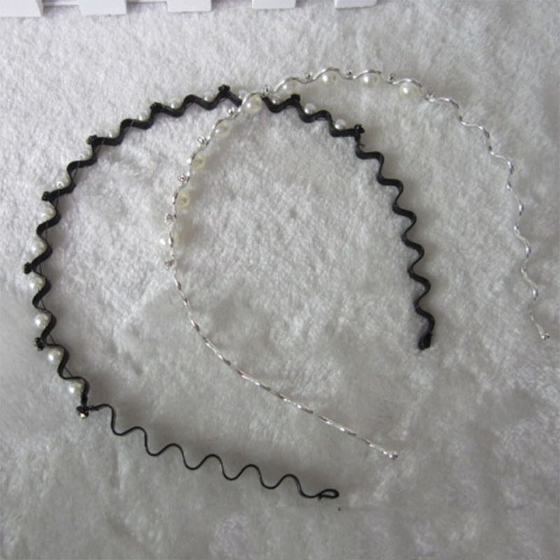 Cài Tóc Gợn Sóng Đính Ngọc Trai Lãng Mạn