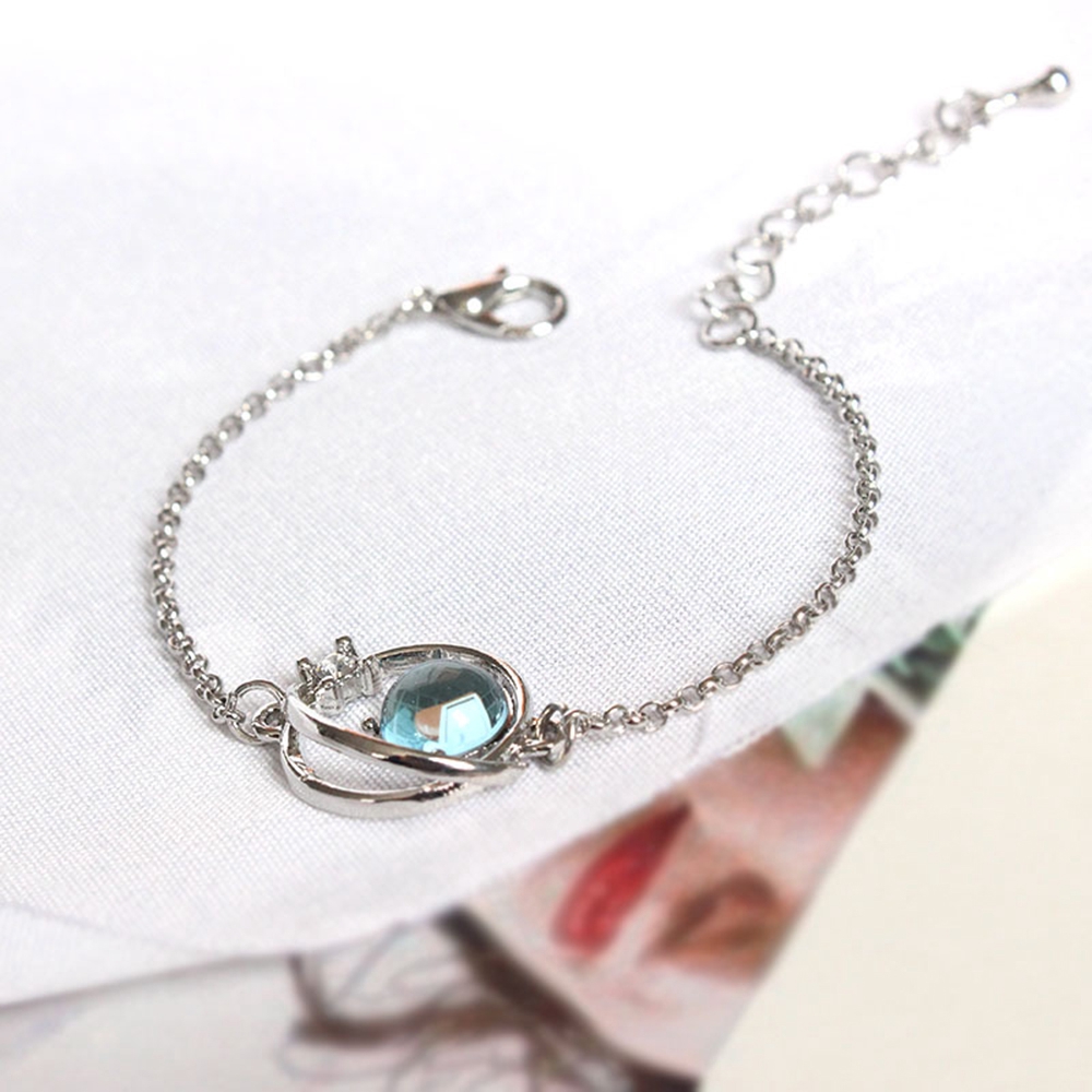 Vòng Tay Mặt Hình Các Hành Tinh Và Chìa Khoá Đính Đá Xanh Thanh Lịch