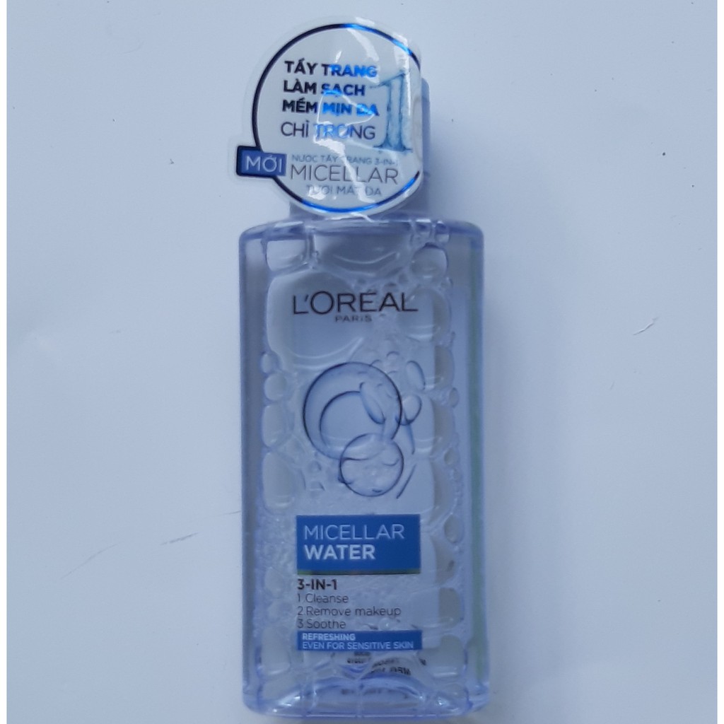 Nước tẩy trang dưỡng ẩm da thường và khô L'Oreal Micellar Water 95ml