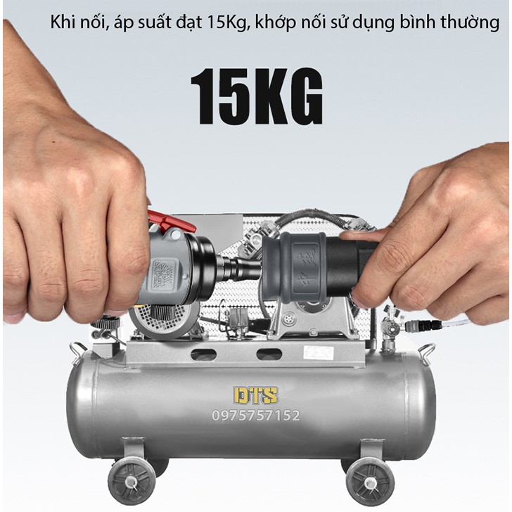 Bộ đầu nối nhanh dây hơi CHZJ 20SP+20PP khớp nối nhanh tự động khóa bằng nhựa thép đặc chủng chống va đập thao tác 1 tay