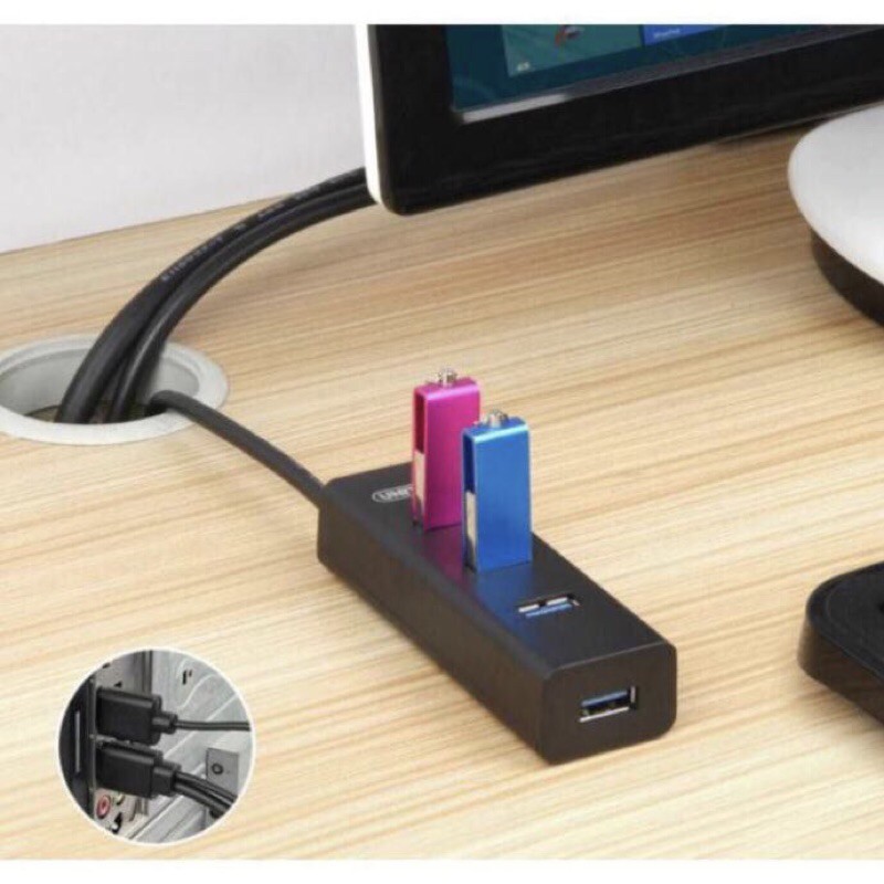 (Hàng Hãng )Bộ Chia Usb Từ 1 Thành 4 Cổng UNITEK Tốc Độ Cao