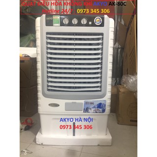 Quạt điều hòa không khí AKYO AK-80C Điều khiển cơ, Made in THAILAND Lưu lượng gió 8000m3/h CS 200W BẢO HÀM 2 NĂM