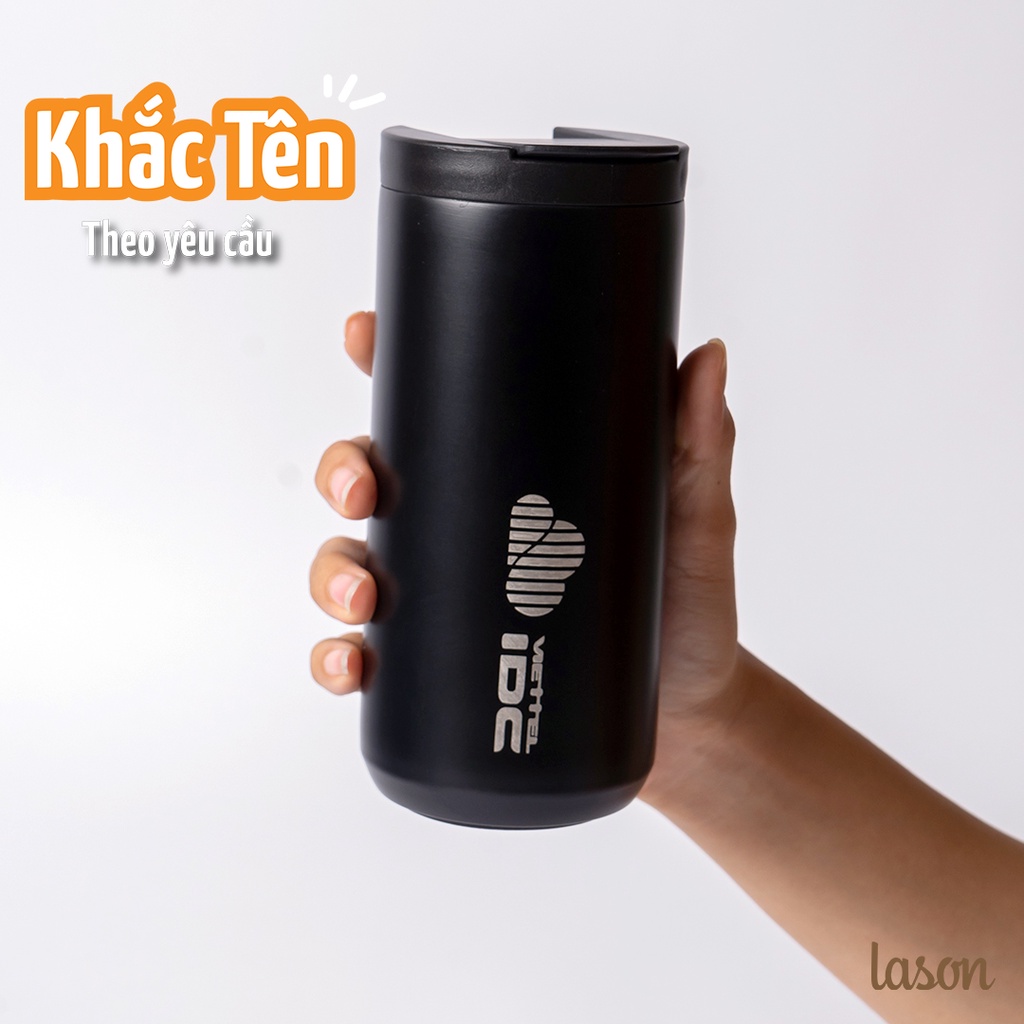 Cốc giữ nhiệt Coffeeholic 02 Lason, inox 304, chống tràn, ly uống cafe, đựng nước, lạnh, nóng 6 - 8 tiếng