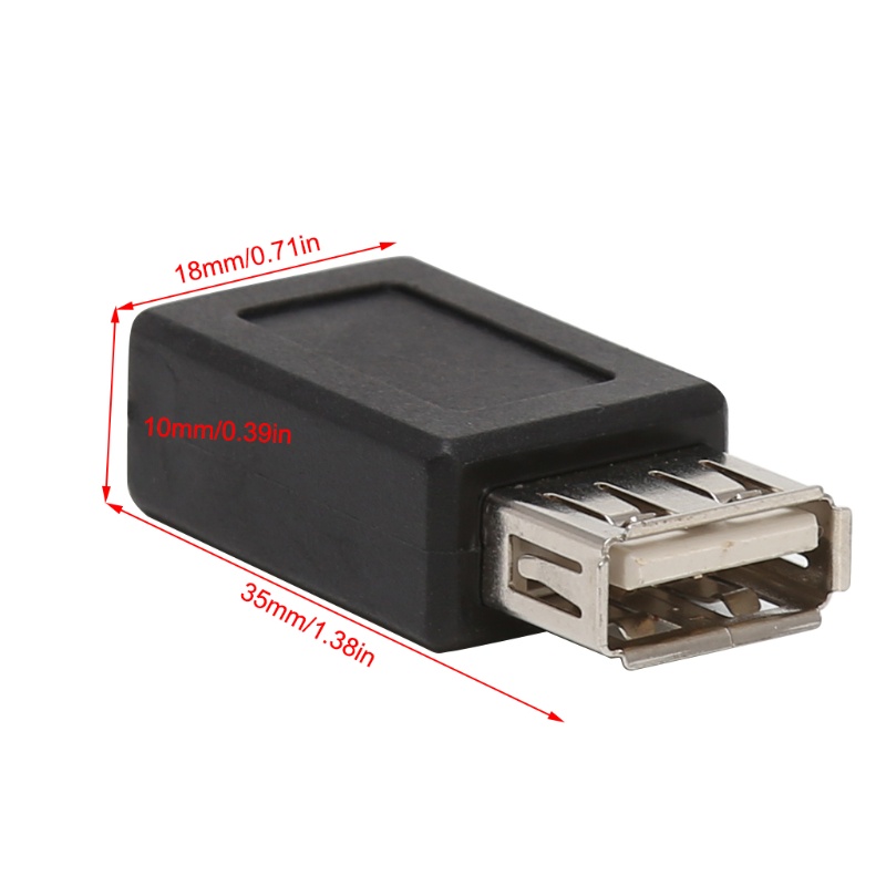 Set 2 Đầu Nối Chuyển Đổi USB 2.0 Type A Female Sang USB B Female