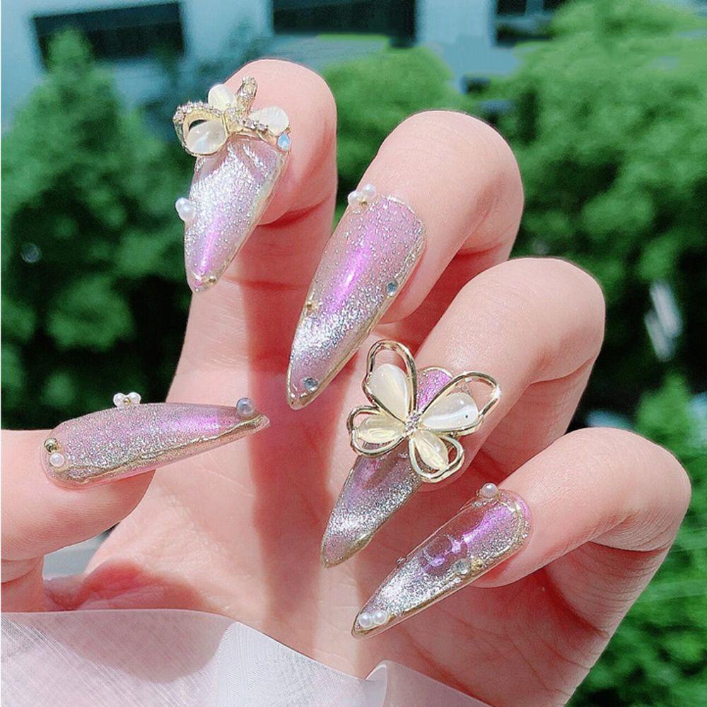Phụ Kiện Kim Loại Trang Trí Móng Tay 3D Nhiều Màu Lấp Lánh|Phụ Kiện Làm Móng Nghệ Thuật