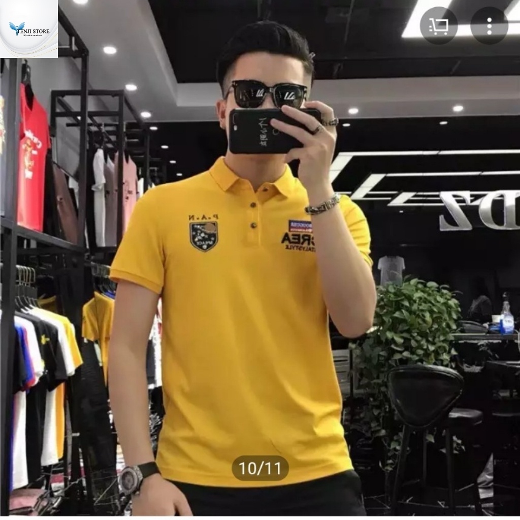 Áo thun nam tenji ct48tj áo phông nam nhiều màu logo pan cao cấp trẻ trung thời trang tenji store 8 (44 - 73kg) | BigBuy360 - bigbuy360.vn