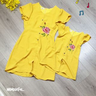 Set đầm hoa mẹ và bé xinh xắn