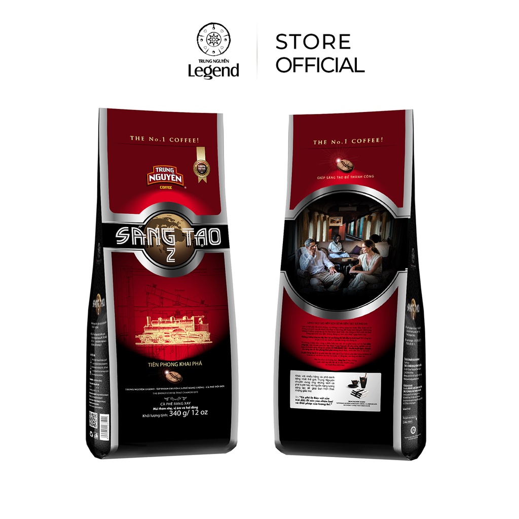 [Robusta, Arabica] Combo 2 Bịch Cà phê Rang Xay Sáng Tạo 2 - Trung Nguyên Legend - 340gr