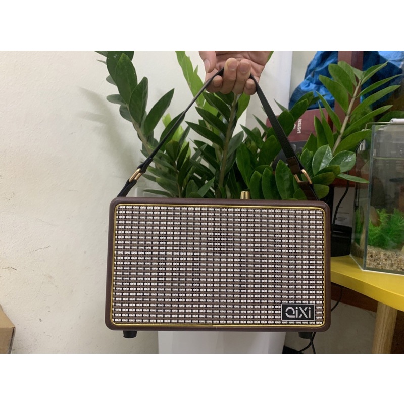 Loa Bluetooth Qixi SK-2025 Âm Thanh Siêu Đỉnh Tích Hợp Cổng Micro 6.5 Karaoke Micro Không Dây BH 12 tháng