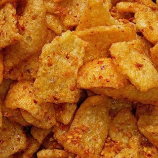 Da heo cháy tỏi giòn tan, da heo chiên giòn tỏi ớt | bim bim snack xóc muối ớt ăn vặt