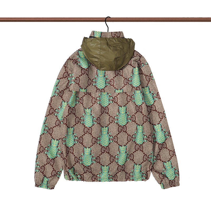 Áo Khoác Khóa Kéo Tay Dài In Họa Tiết G Thời Trang Thể Thao Unisex Size M-XXL