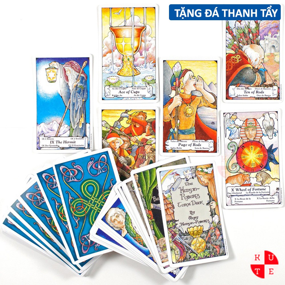 Bài Tarot The Essential 78 Lá Bài Tặng File Tiếng Anh Và Đá Thanh Tẩy C86