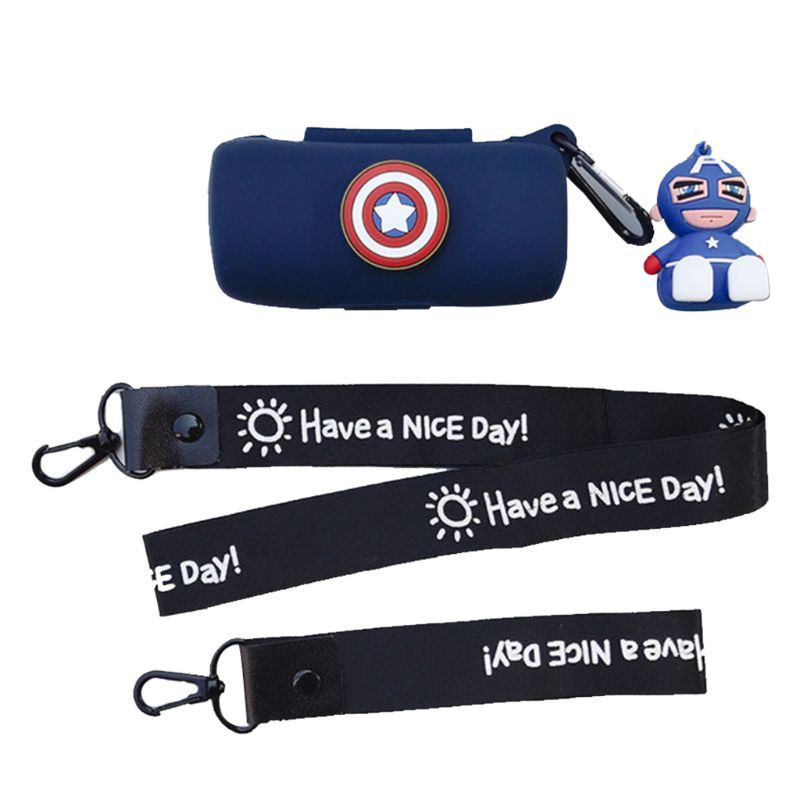 Hộp đựng tai nghe Bluetooth silicon họa tiết hoạt hình dễ thương