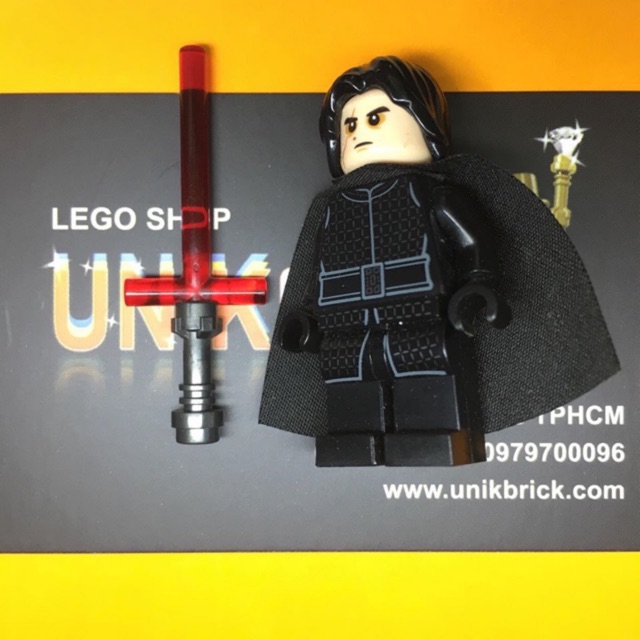 Lego UNIK BRICK Kylo Ren (Mẫu 2) trong Star Wars Chiến tranh giữa các vì sao chính hãng (như hình).