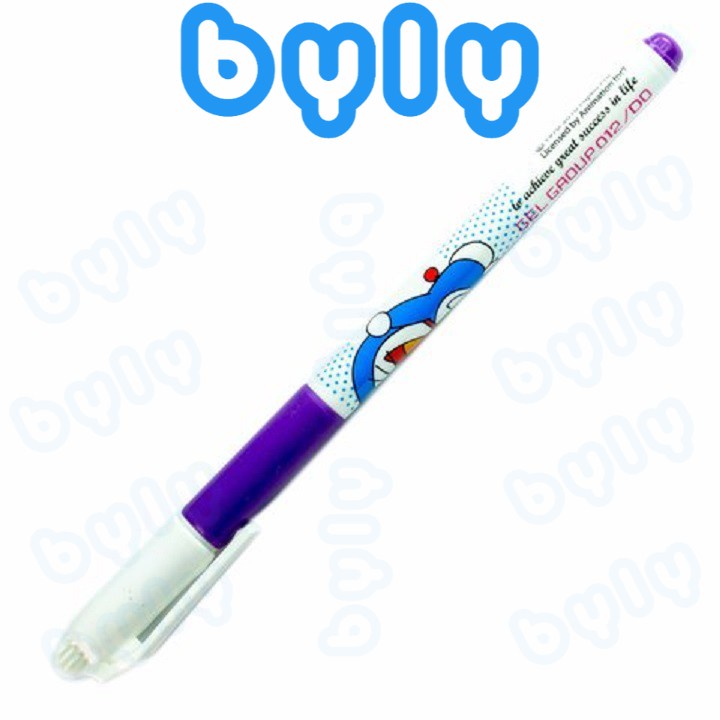 Bút gel nước Doraemon 𝑻𝒉𝒊𝒆̂𝒏 𝑳𝒐𝒏𝒈 GEL-012/DO ngòi 0.5mm - ByLy Store