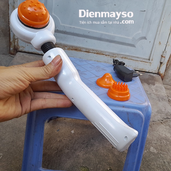 Máy massage cầm tay 3 đầu - súng massage trị nhức mỏi vai gáy, đau giãn cơ toàn thân hàng việt nam chất lượng cao