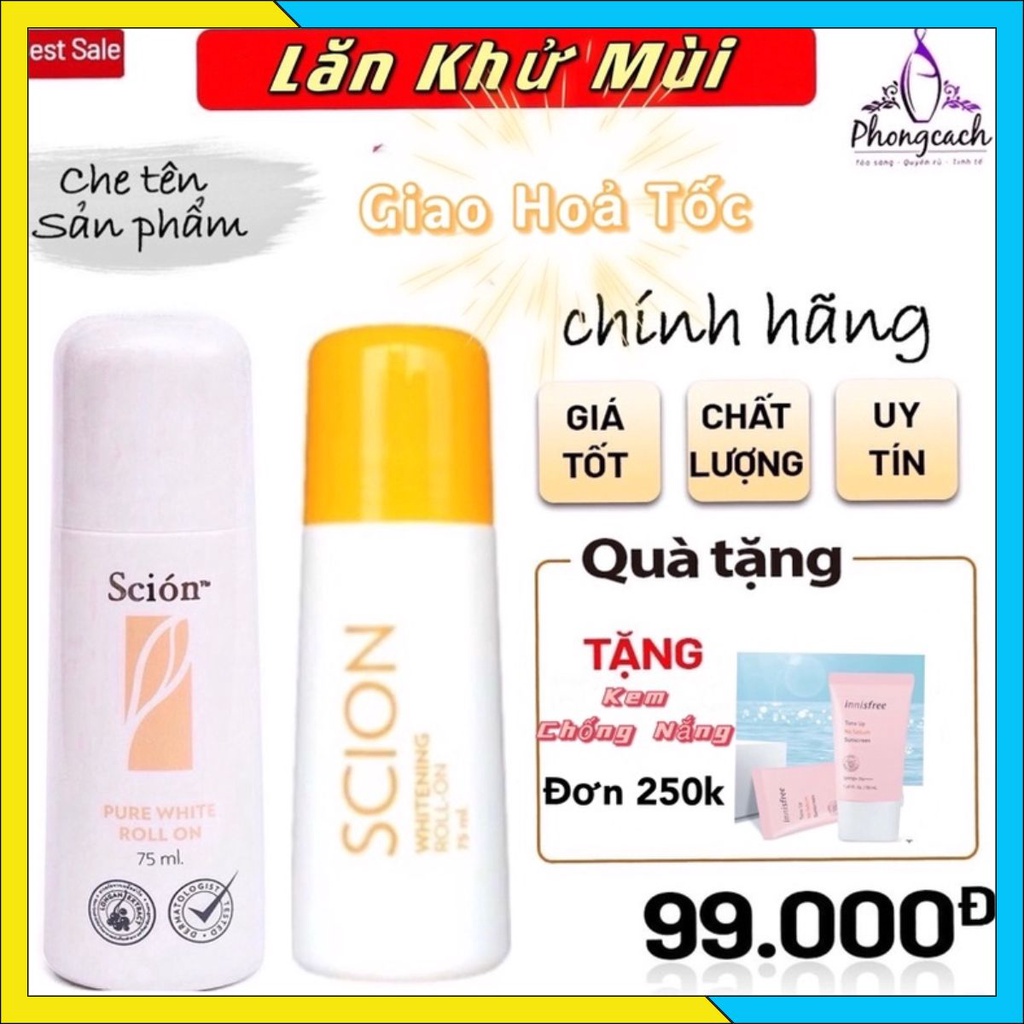 Lăn nách Sicon [ Lăn Khử Mùi ] trắng da , giảm vệt ố vàng lưu lại hương thơm cực quyến rũ